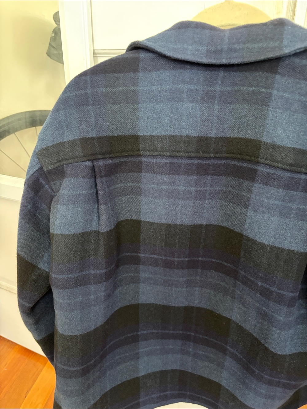 Blue Plaid Button Jacket - Picture 7 of 8